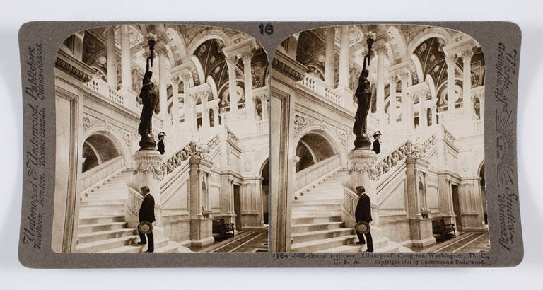 Grand staircase, Library of Congress, Washington, D.C., U.S.A.