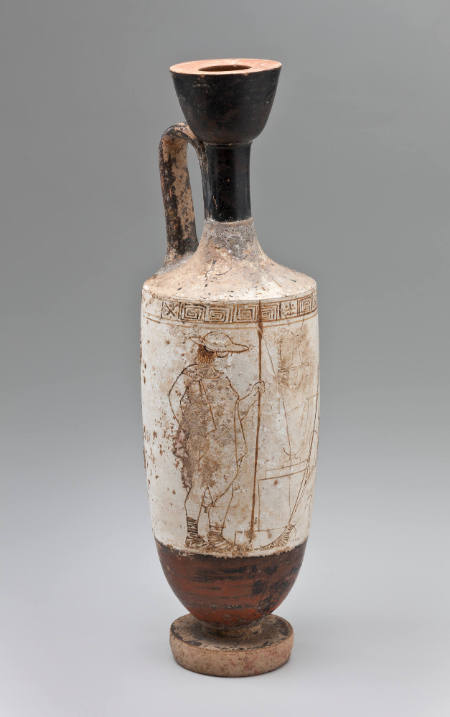 White-ground Greek lekythos
