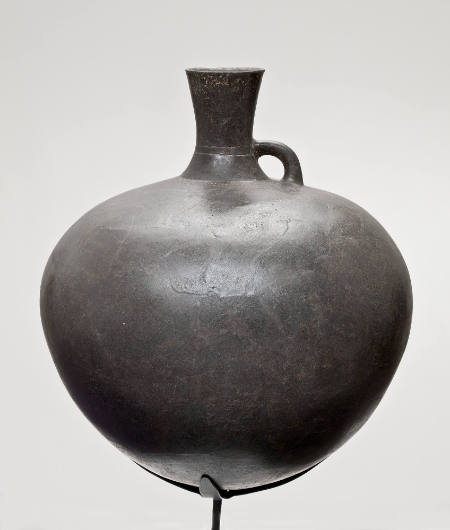 Ovoid jug with tall neck