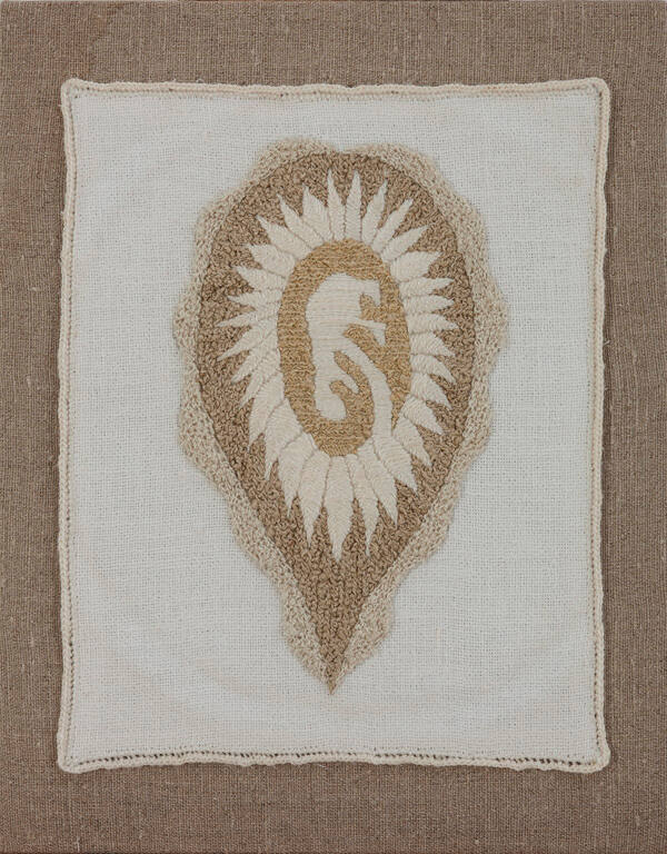Embroidery work sample