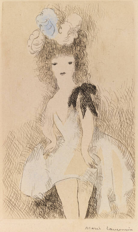 Jeune fille au noeud noir (Young girl with a black bow)