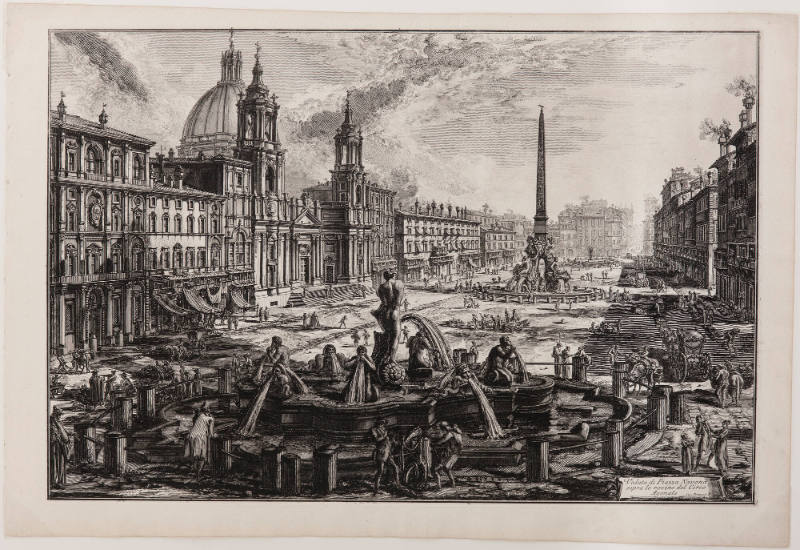 View of the Piazza Navona on the Ruins of the Circus Agonalis, from the Vedute di Roma (Views of Rome)