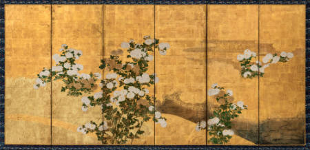 Chrysanthemums and Autumn Grasses