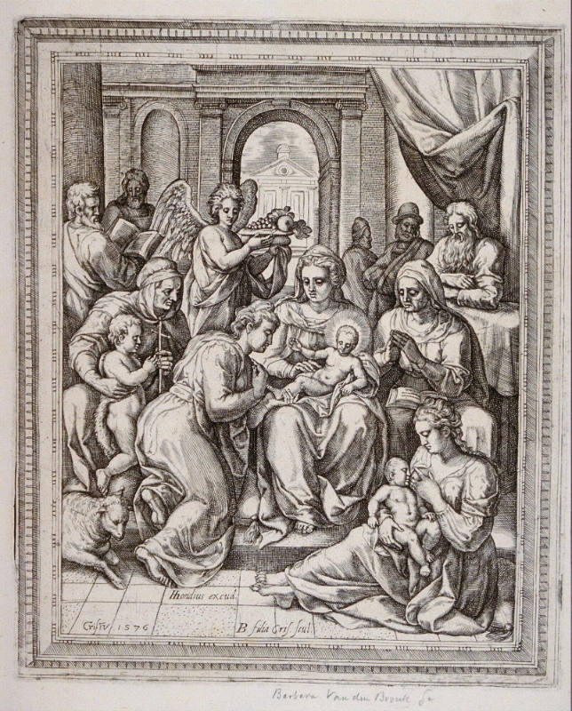 The Holy Family with the Angel with Fruits