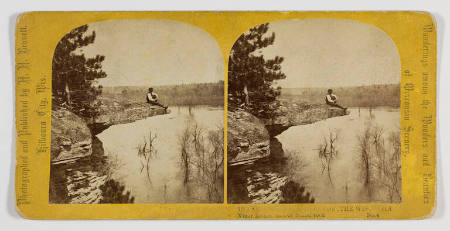 Vizor Ledge, east of Stand rock (from the series: Wanderings among the Wonders and Beauties of Wisconsin Scenery)