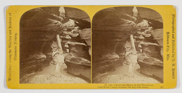 Cold Water Canyon, towards the Jug from above (from the series: Wanderings among the Wonders and Beauties of Wisconsin Scenery)