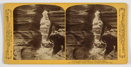 Cold Water Canyon, looking up from inside the Jug (from the series: Wanderings among the Wonders and Beauties of Wisconsin Scenery)