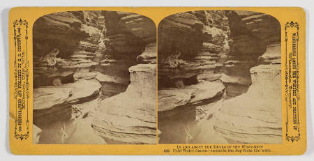 Cold Water Canyon --- towards the Jug from the west (from the series: Wanderings among the Wonders and Beauties of Wisconsin Scenery)