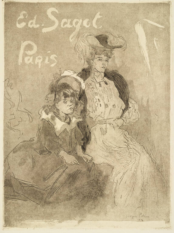 Carte Addresse Sagot (Femme et Fillette)