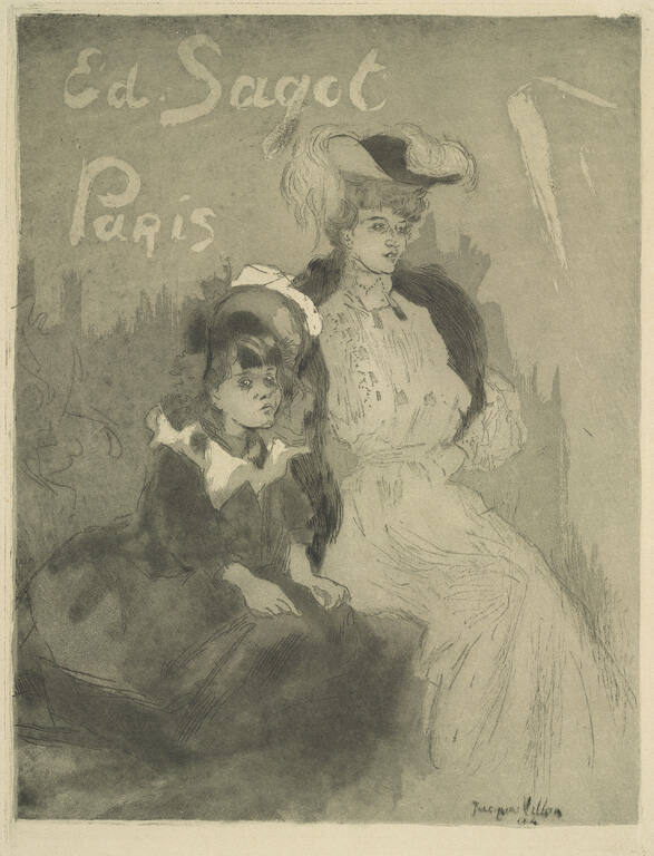 Carte Addresse Sagot (Femme et Fillette)