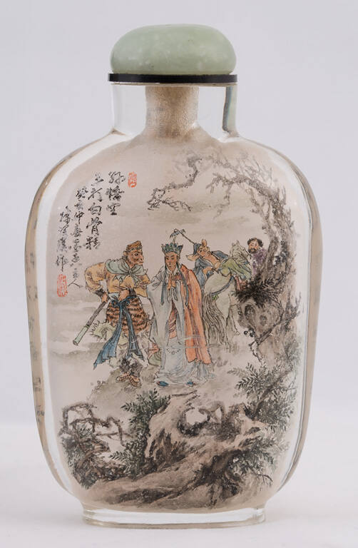 Snuff bottle with scenes from Journey to the West