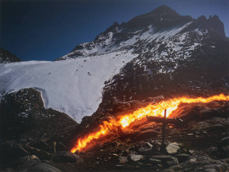 The Lewis Glacier, Mt. Kenya 1934 (A) from the series Stratographs