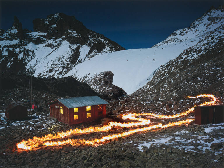 The Lewis Glacier, Mt. Kenya 1963 (A) from the series Stratographs