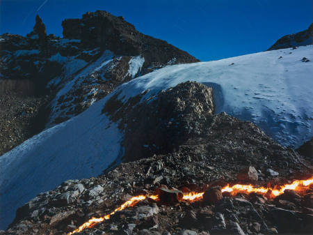 The Lewis Glacier, Mt. Kenya 2004 (B) from the series Stratographs