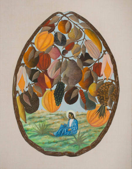 Christ under fruit tree