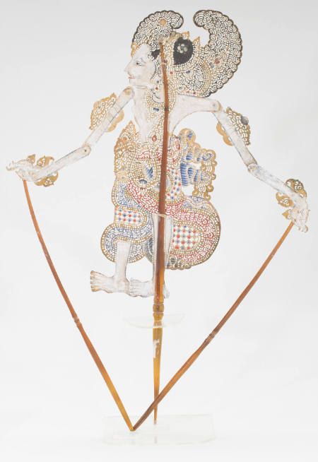Shadow puppet representing Arjuna