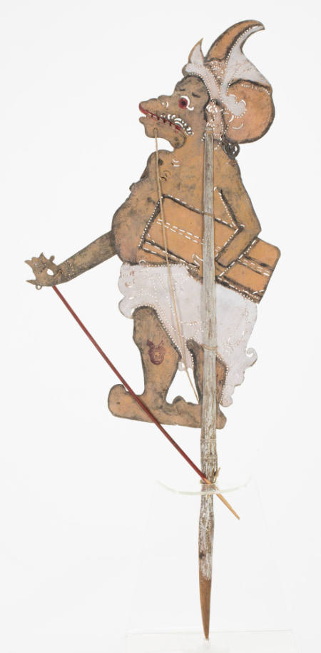 Shadow puppet representing a servant