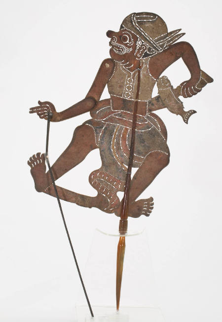 Shadow puppet representing a warrior