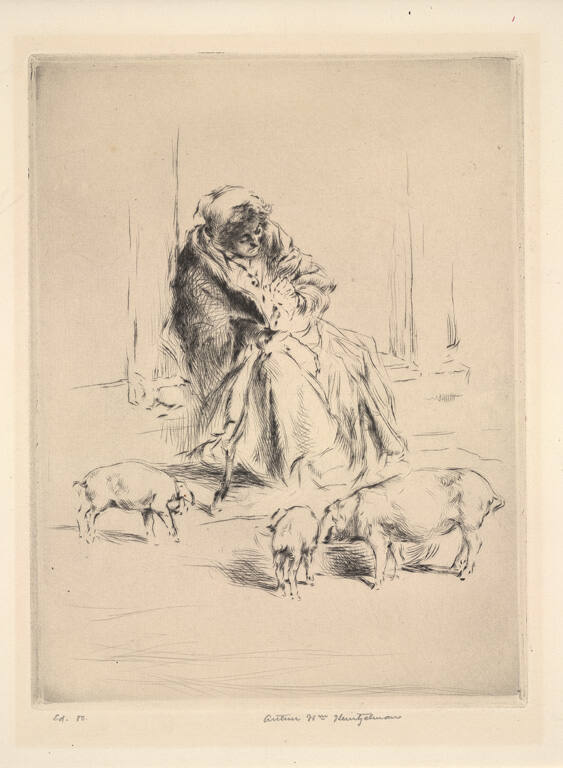 Paysanne Endormie [Peasant woman asleep]