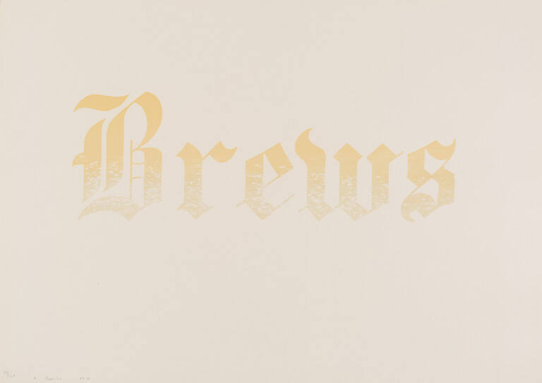 Brews, from the porfolio News, Mews, Pews, Brews, Stews & Dues