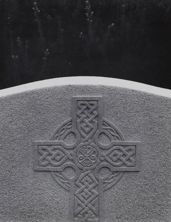 Gravestone detail—Celtic cross