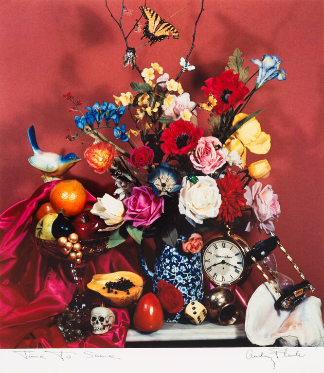 Time to save, from the portfolio Audrey Flack: 12 Photographs 1973 to 1983