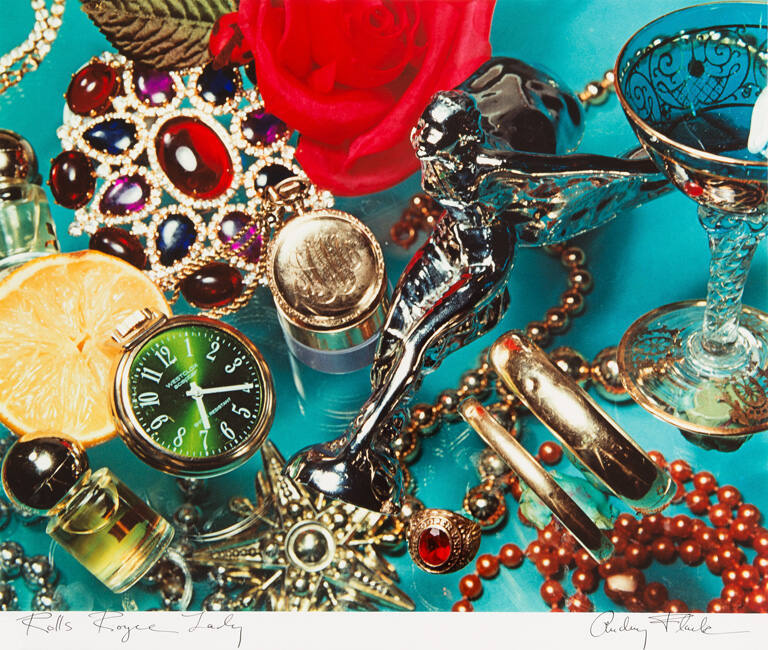 Rolls Royce lady, from the portfolio Audrey Flack: 12 Photographs 1973 to 1983