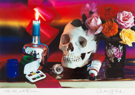 Skull and roses, from the portfolio Audrey Flack: 12 Photographs 1973 to 1983