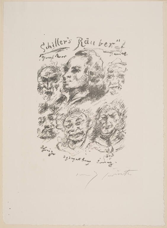 Dir Steinzeichnungen von Lovis Corinth zu Schillers Rauber