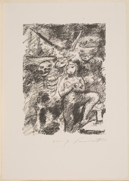 Dir Steinzeichnungen von Lovis Corinth zu Schillers Rauber