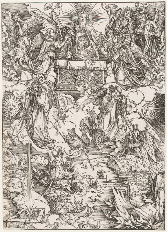 The Seven Trumpets, from the Apocalypse (1498 German edition)