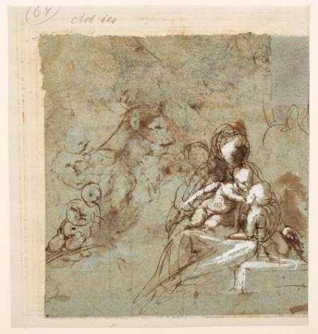 Studies of the Virgin and Child with St. John (recto and verso)