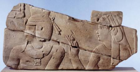 Relief depicting two figures